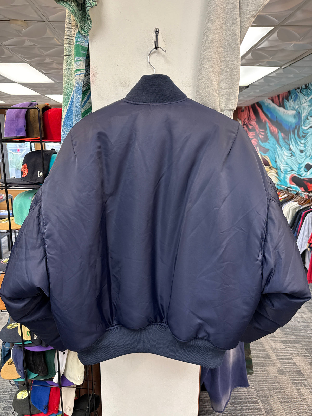 GV Raspberry Hills Navy Bomber Jacket