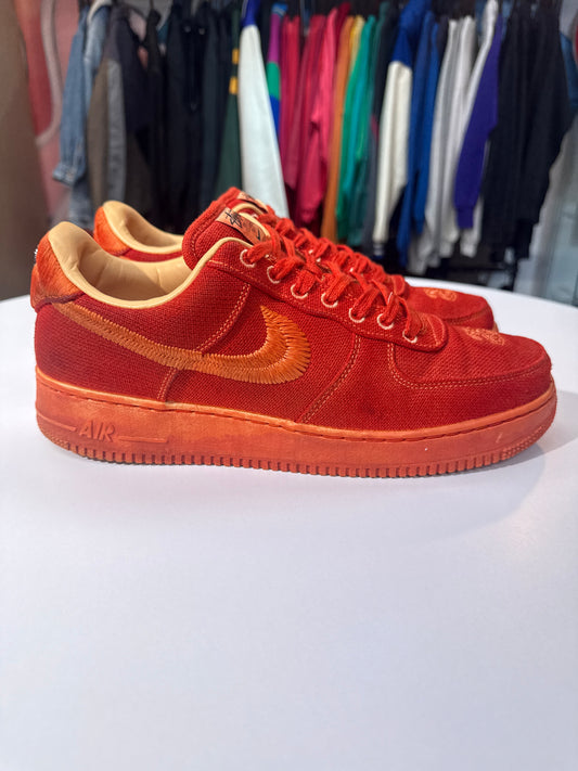 Preowned Nike x Stussy AF1 Dyed Fossil
