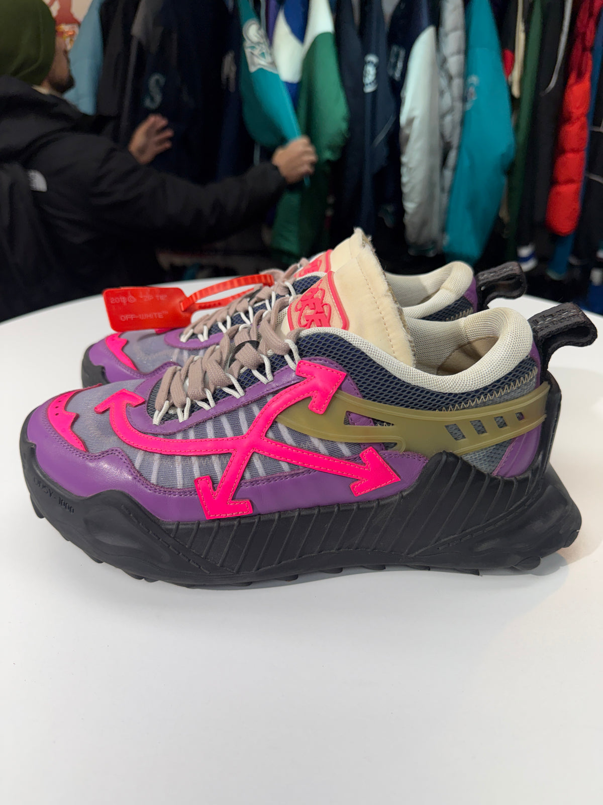 Preowned Off-White ODSY-1000 Purple Fuschia