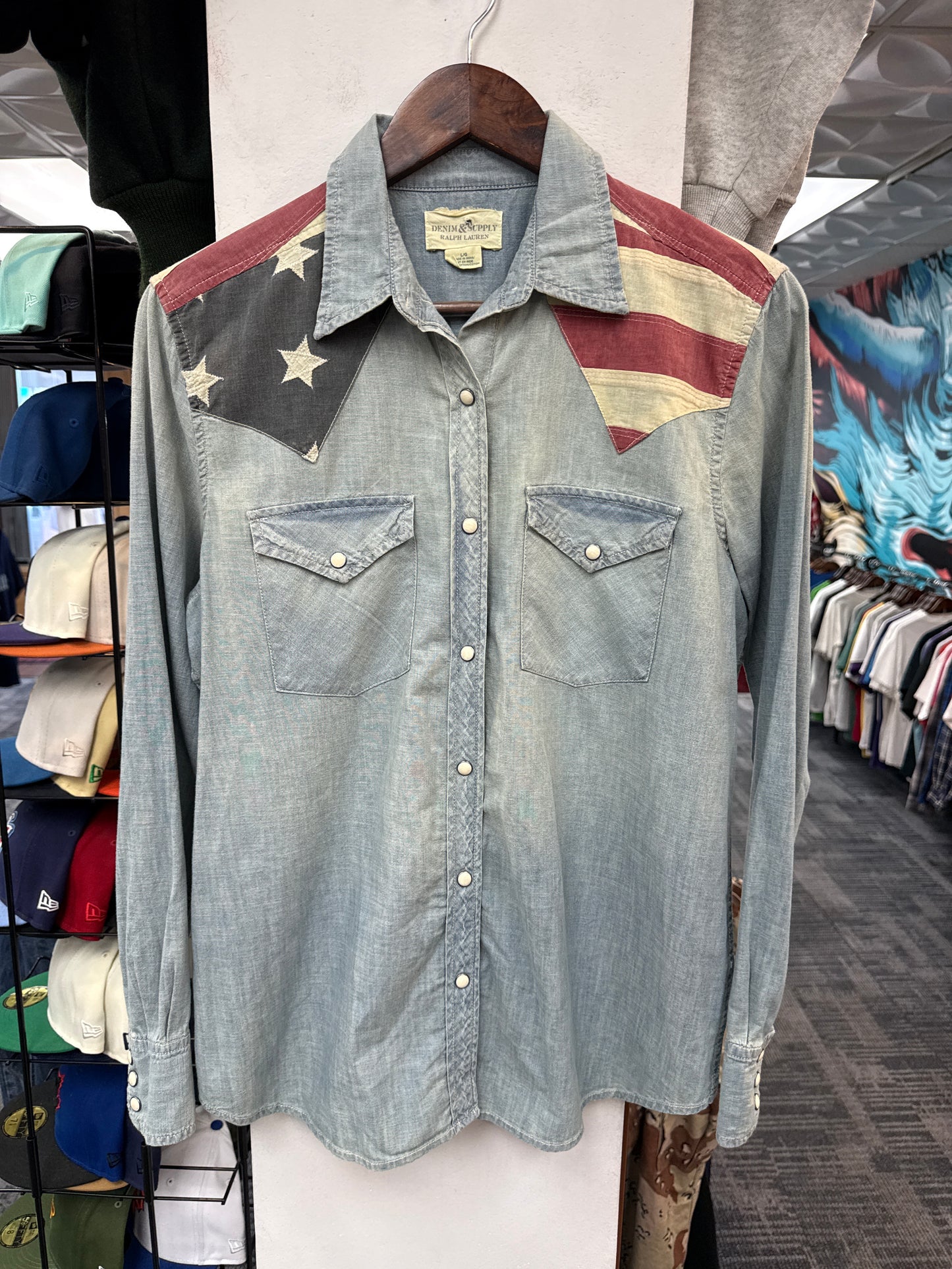 Ralph Lauren Denim Supply Flag Button Up