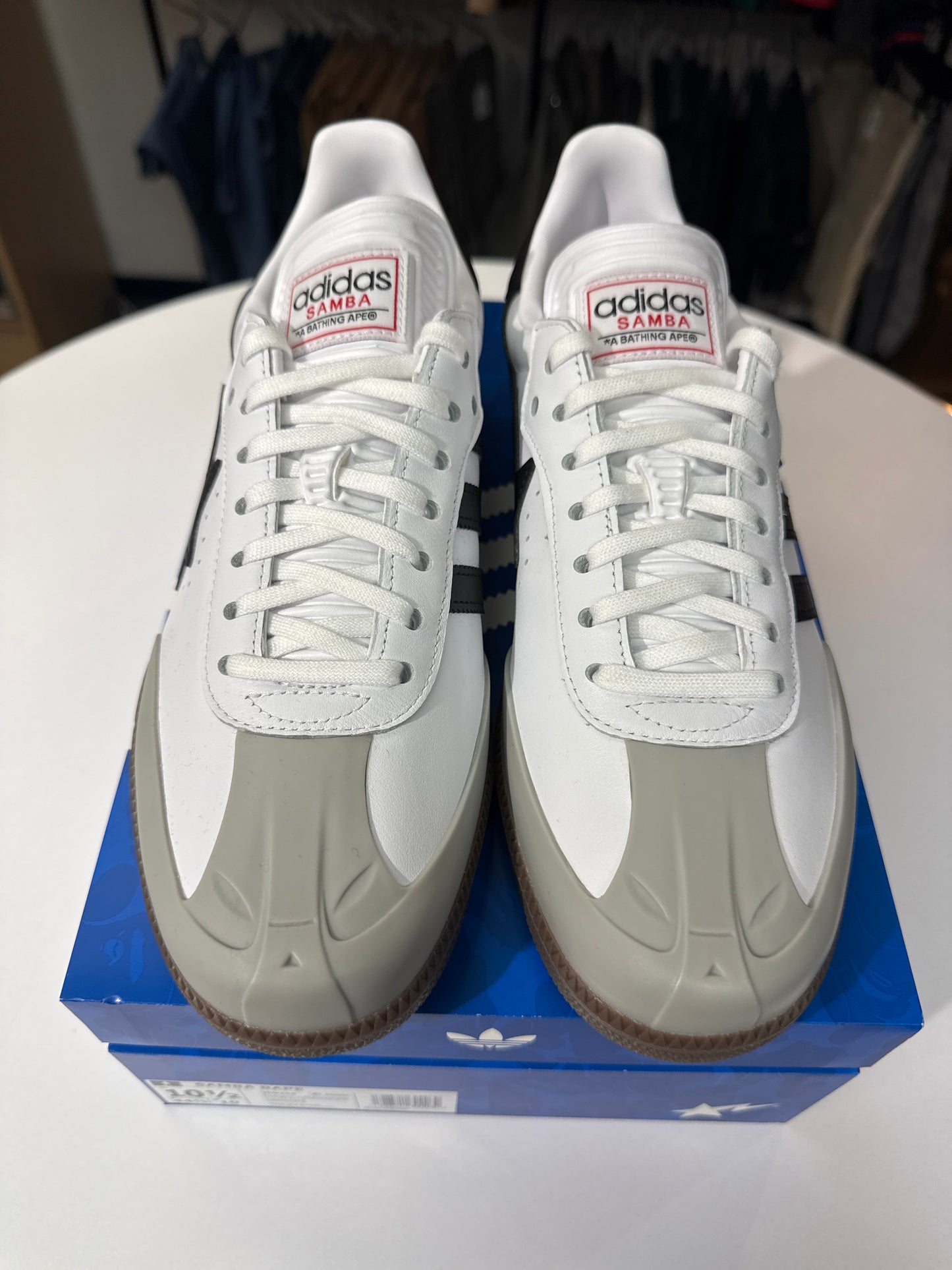 New Adidas x Bape Samba White/Black Gum