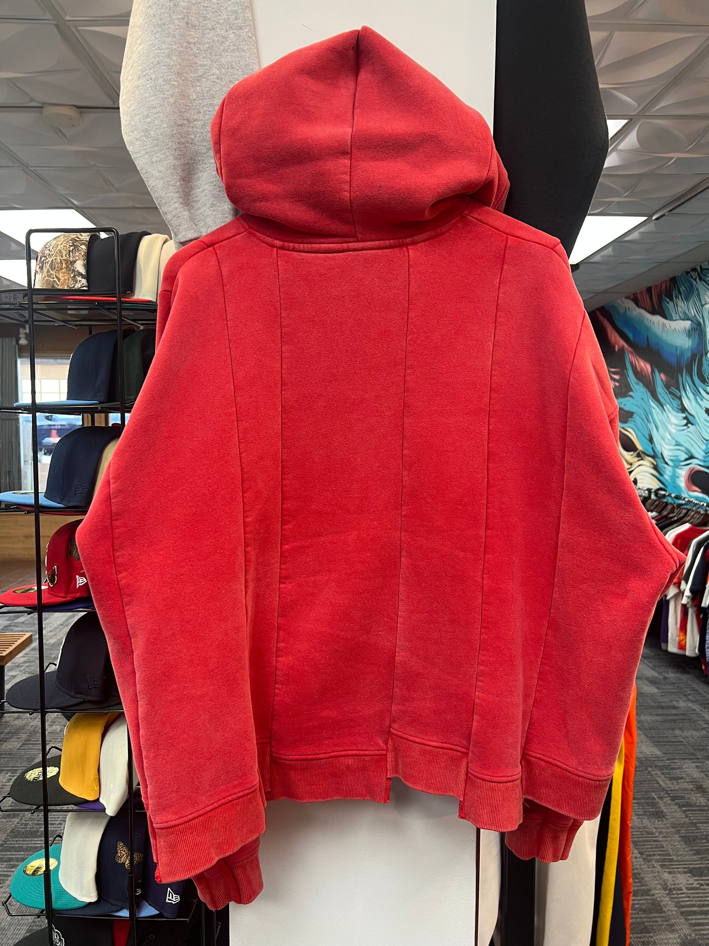GV Raspberry Red Spliced Hoodie