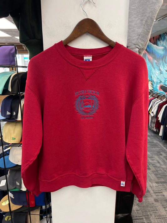 Rush Crest Dark Red/Blue Crewneck