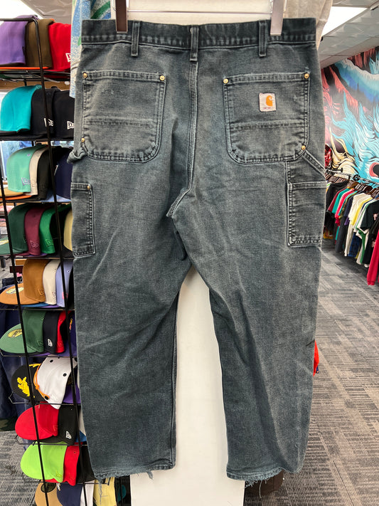 Vintage Carhartt Double Knee Pants Washed Black