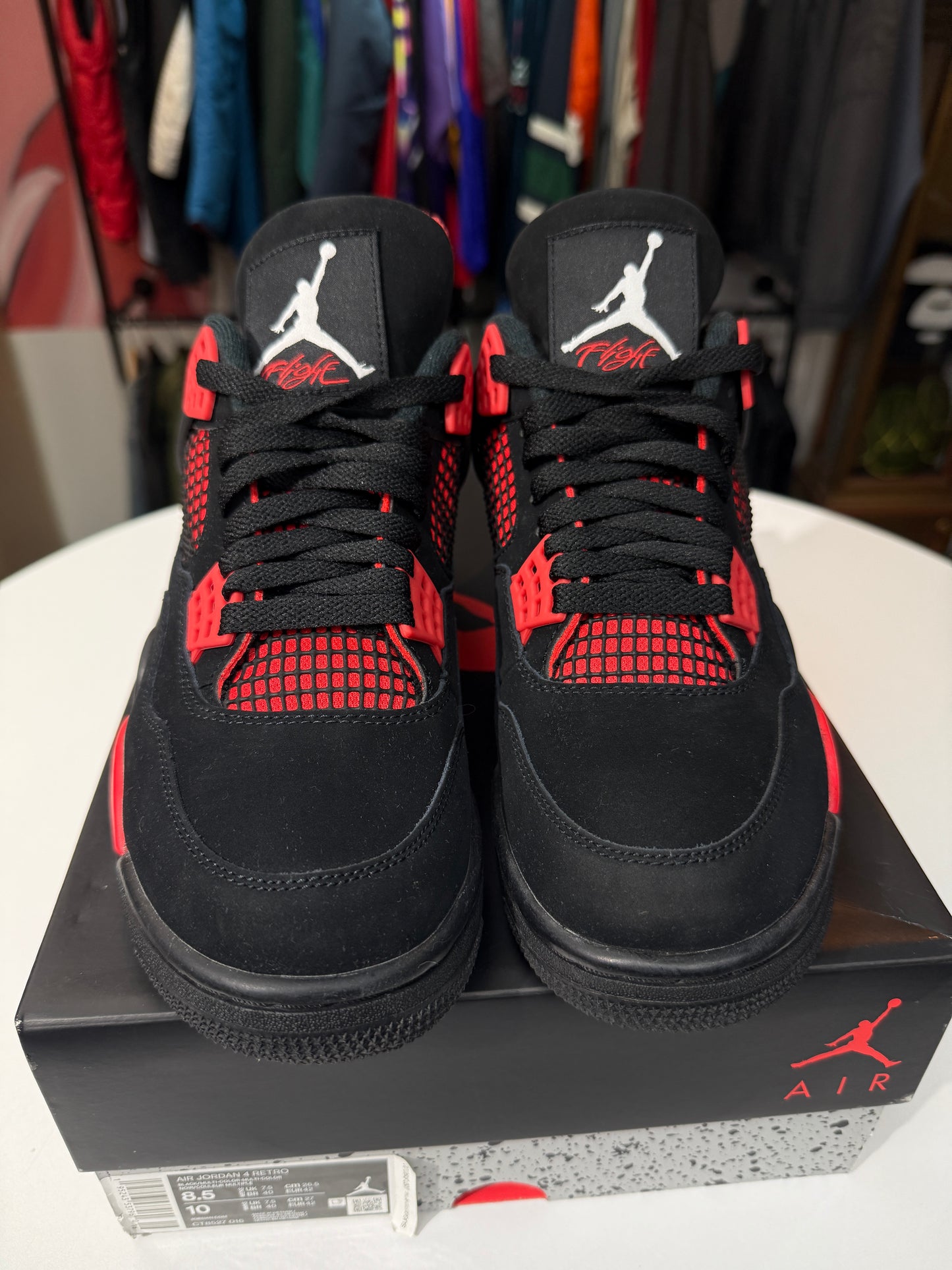 Preowned Red Thunder Jordan 4