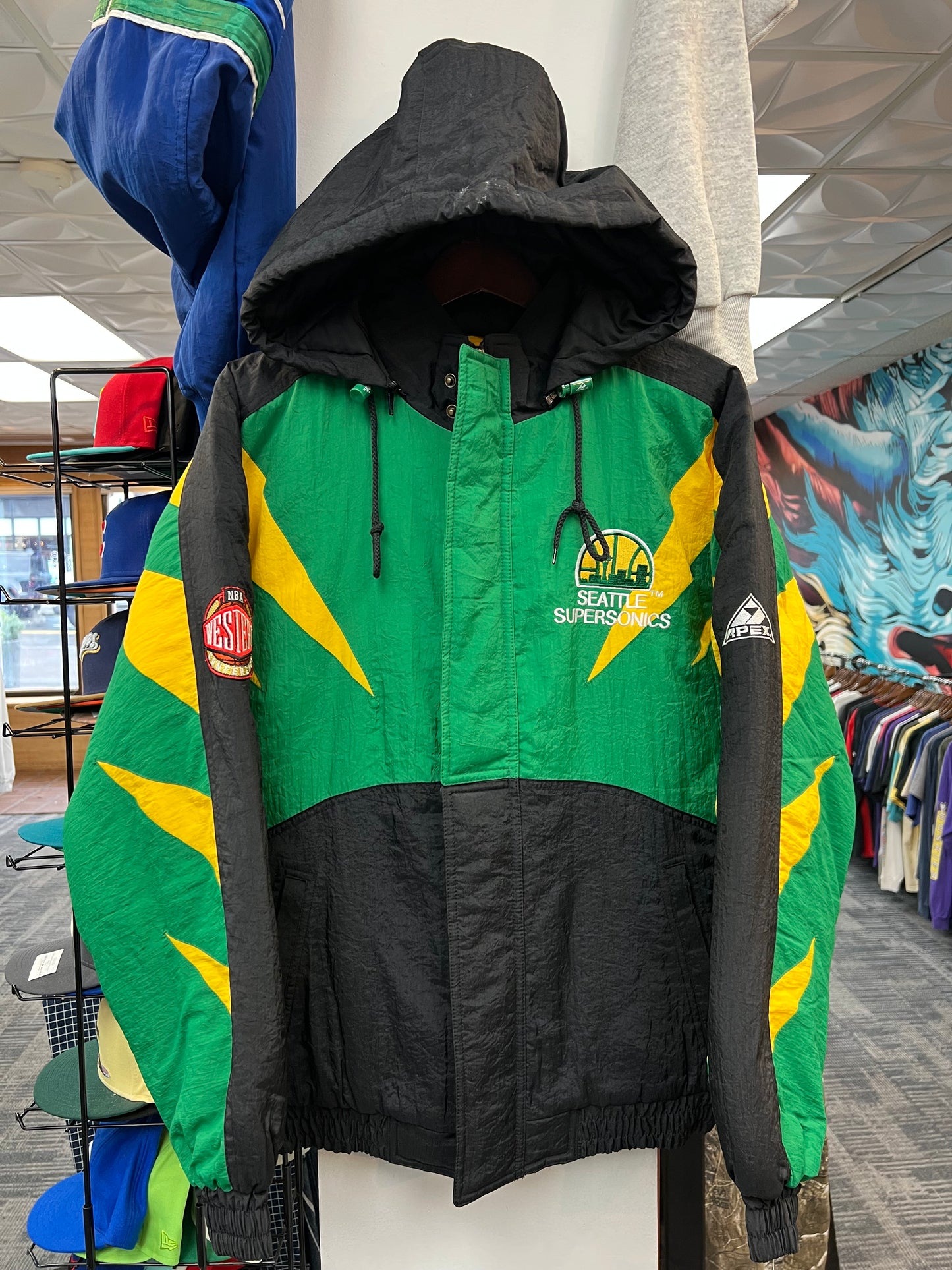 Vintage NWT Apex One SuperSonics Jacket