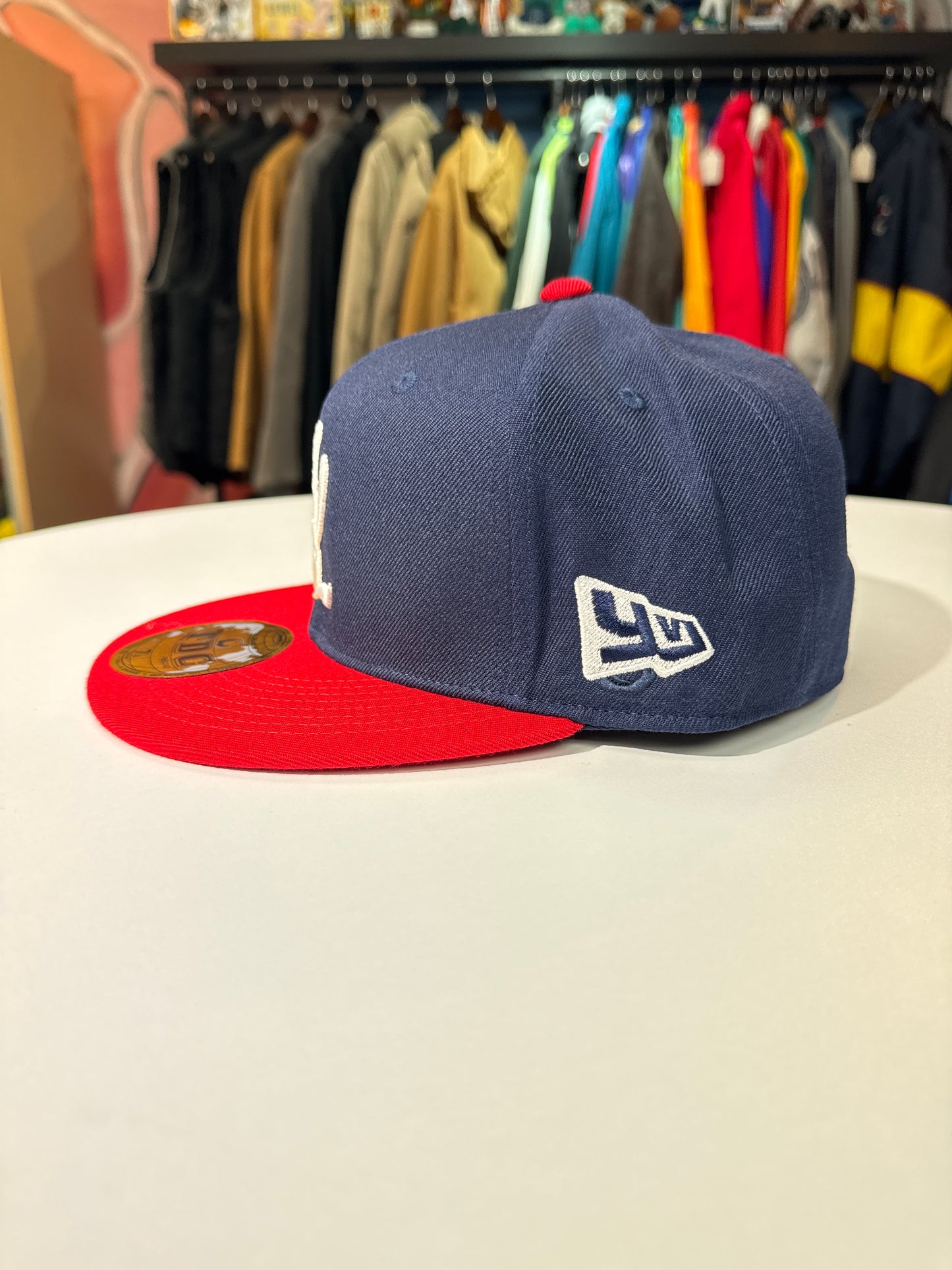 New Playboi Carti Opium YVL Fitted Hat (Navy/Red)