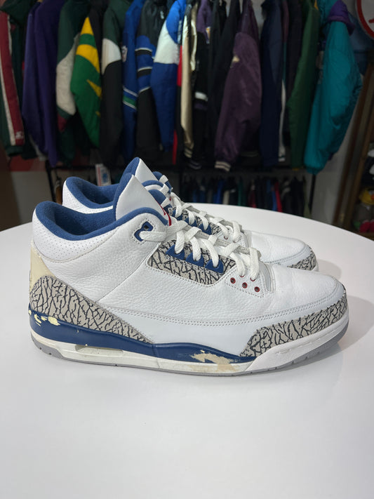 Preowned Jordan 3 Retro True Blue 2001