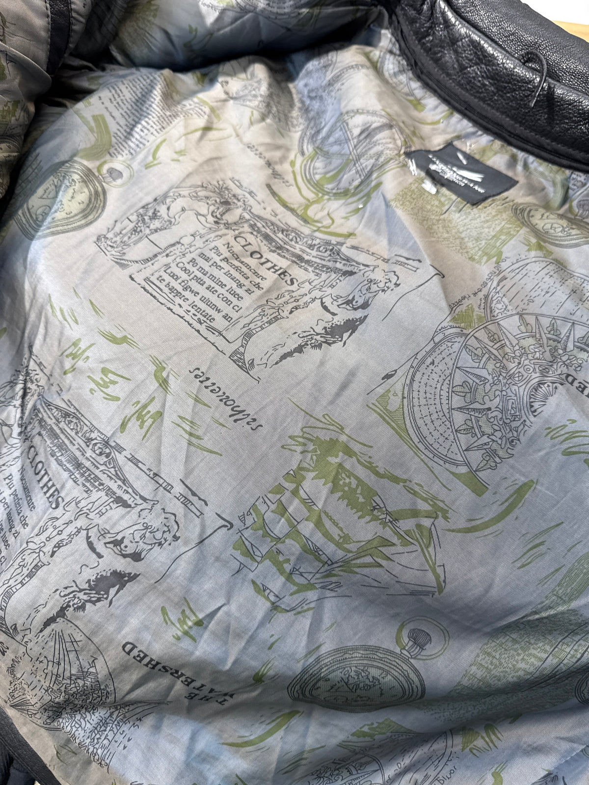 Linzhong Wang Collection Moto Leather Jacket