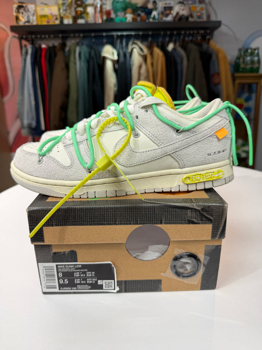 Preowned Off-White Lot 14 Nike Dunk Lows