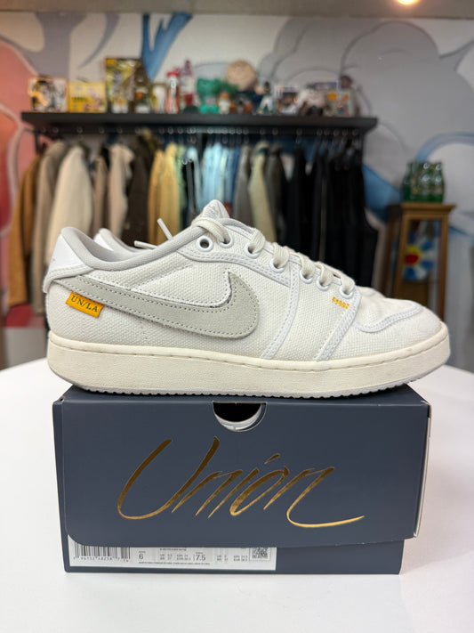 Preowned SP x Union White Air Jordan 1 Low