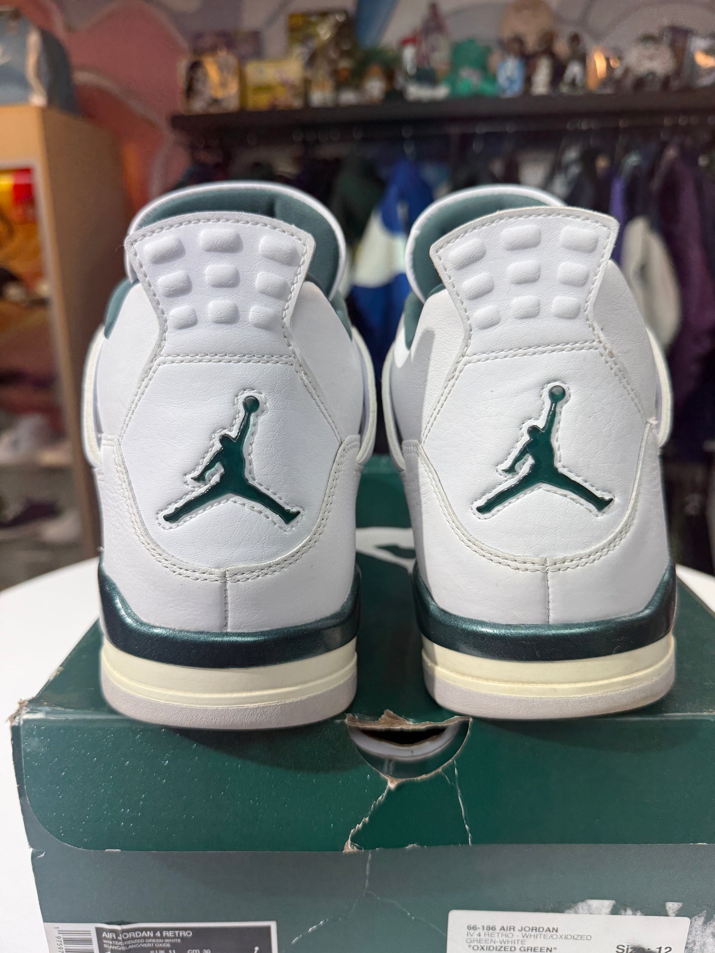 Preowned Oxidized Green Jordan 4
