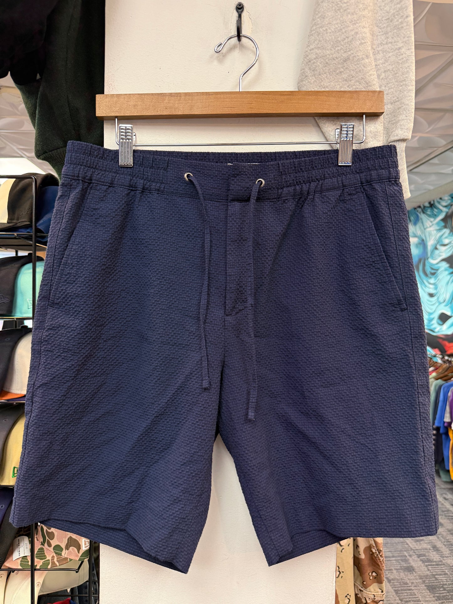 NN.07 No Nationality Navy Shorts