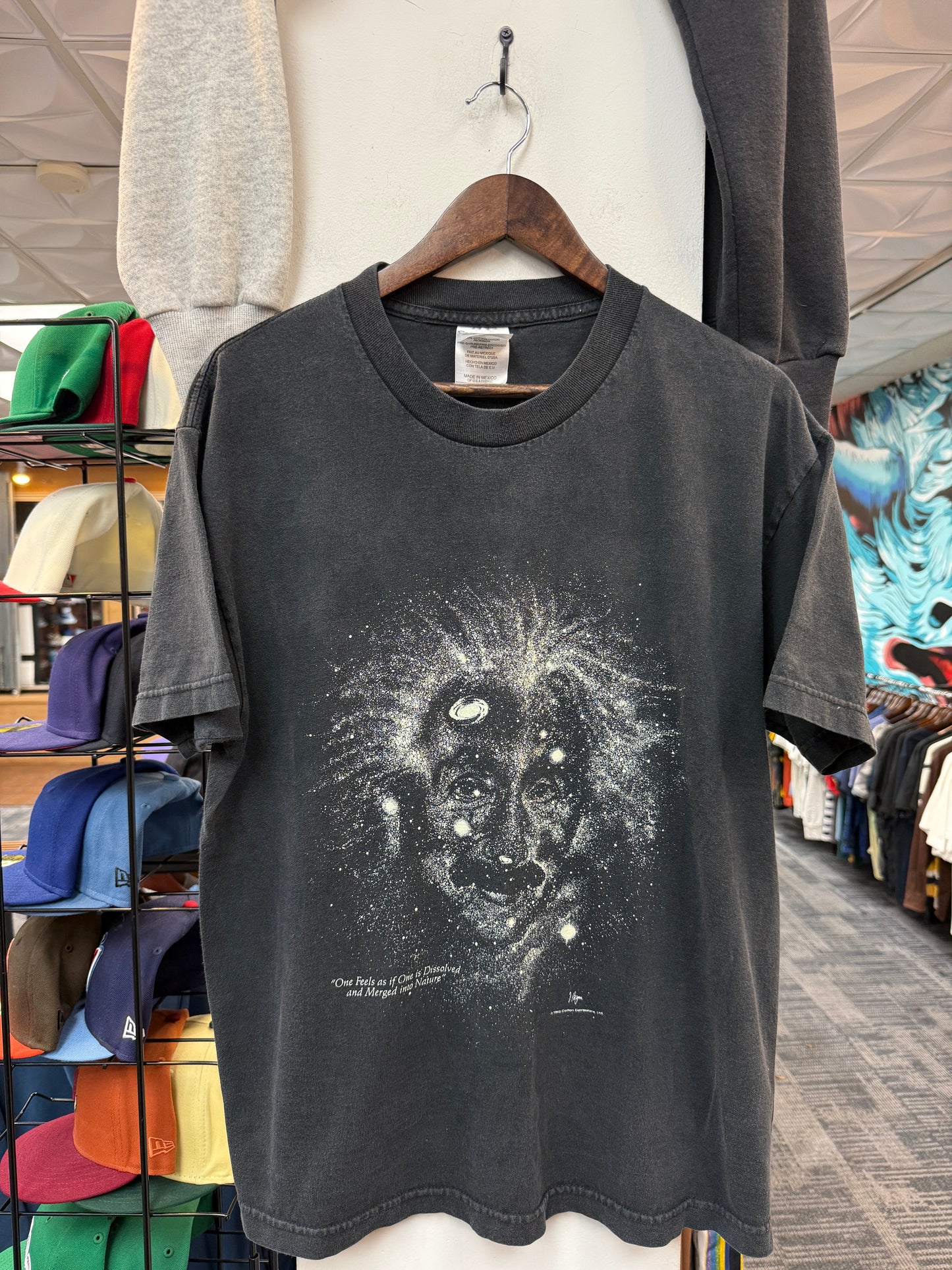 Vintage 1993 Albert Einstein Glow In The Dark Tee