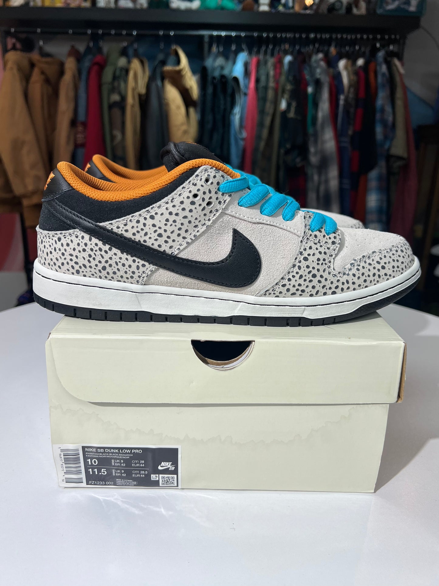 Preowned Nike SB Dunk Low Electric Pack Olympic Safari