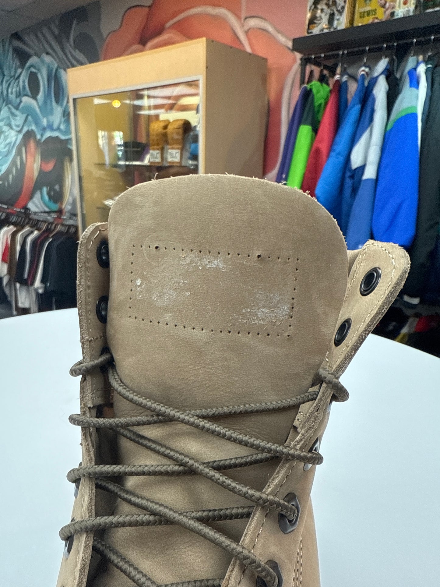 Preowned Timberland 6” Beige Nubuck