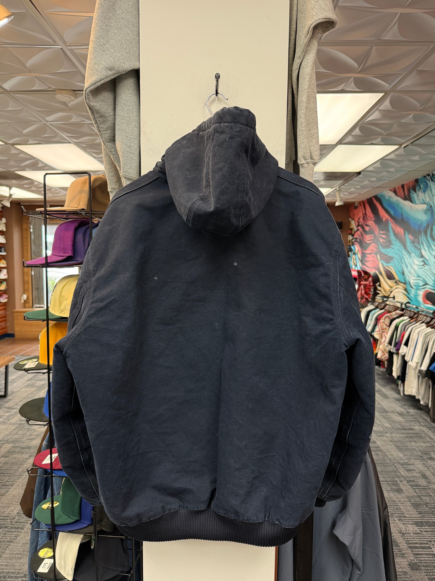 Vintage Navy Carhartt Hooded Jacket