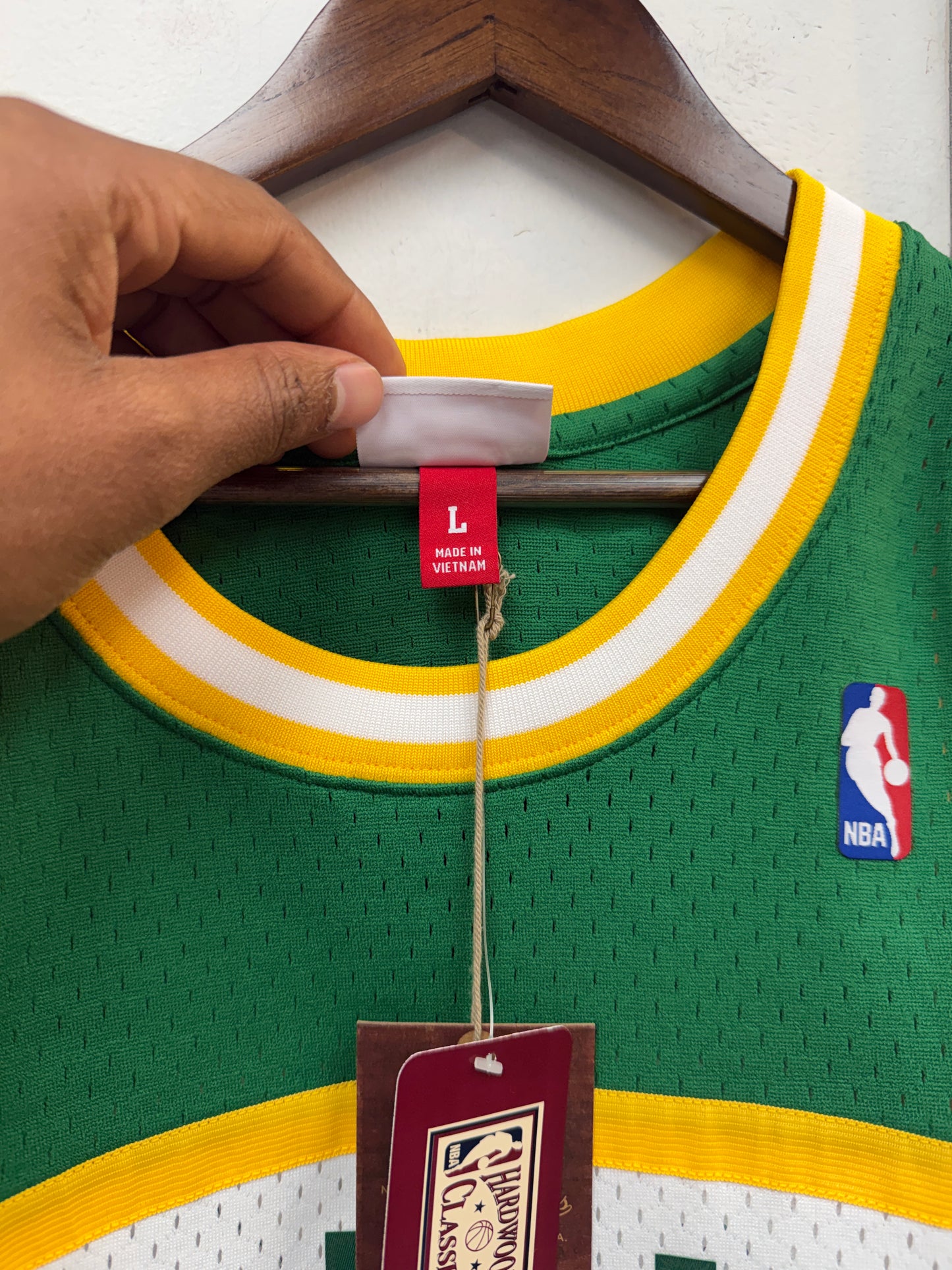 New Gary Payton Sonics Hardwood Classics Jersey