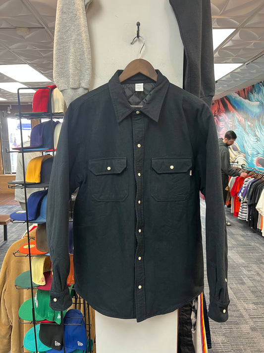 JJJJound Black Quilted Flannel Jacket