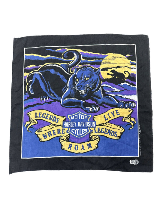 Vintage Harley Davidson Panther Bandana