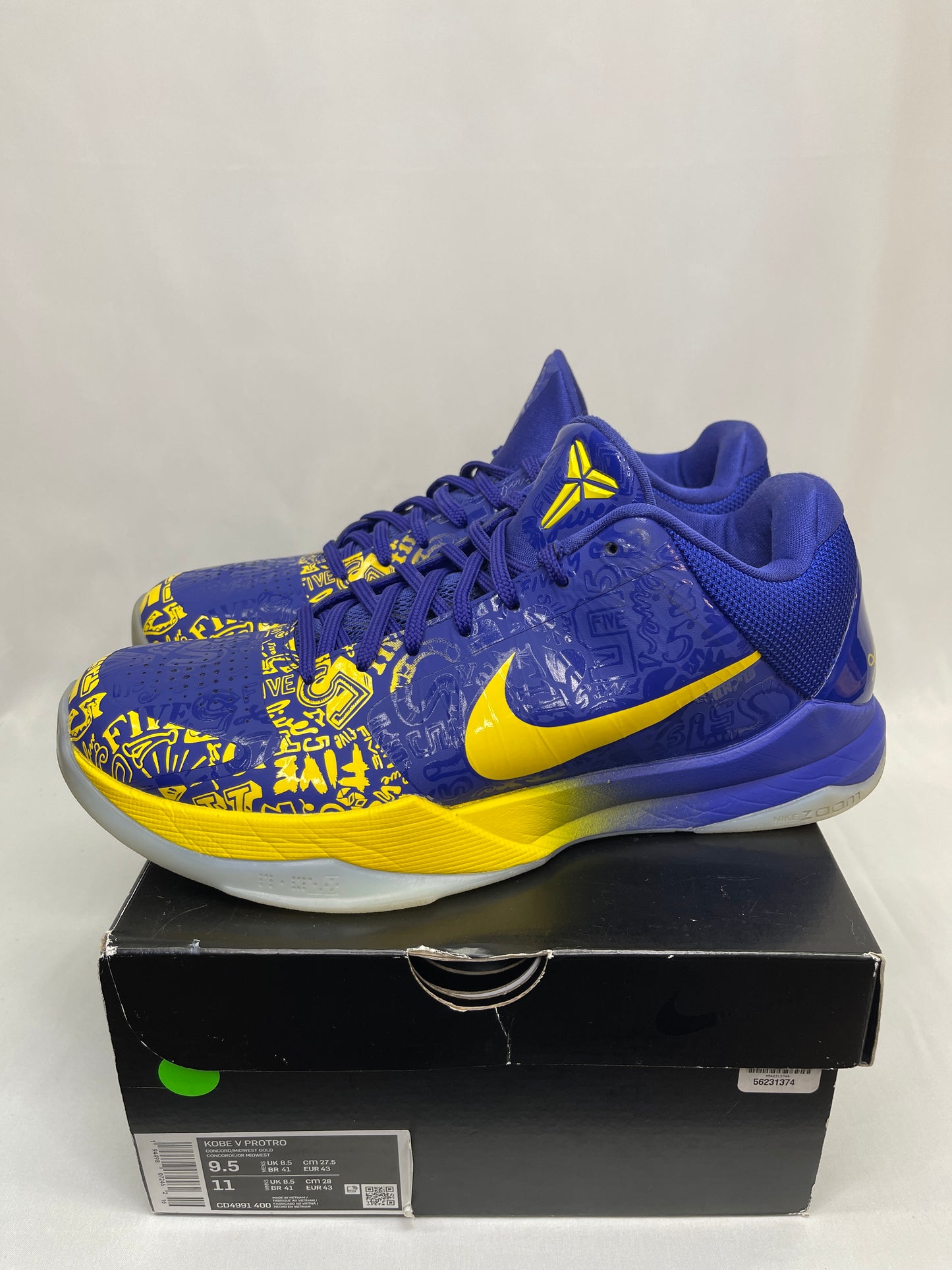 Preowned Kobe 5 Protro 5 Rings