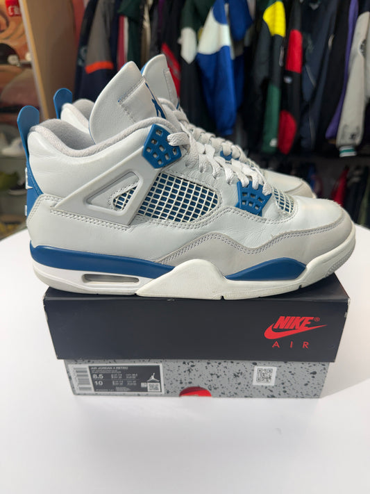 Preowned Military Blue Jordan 4