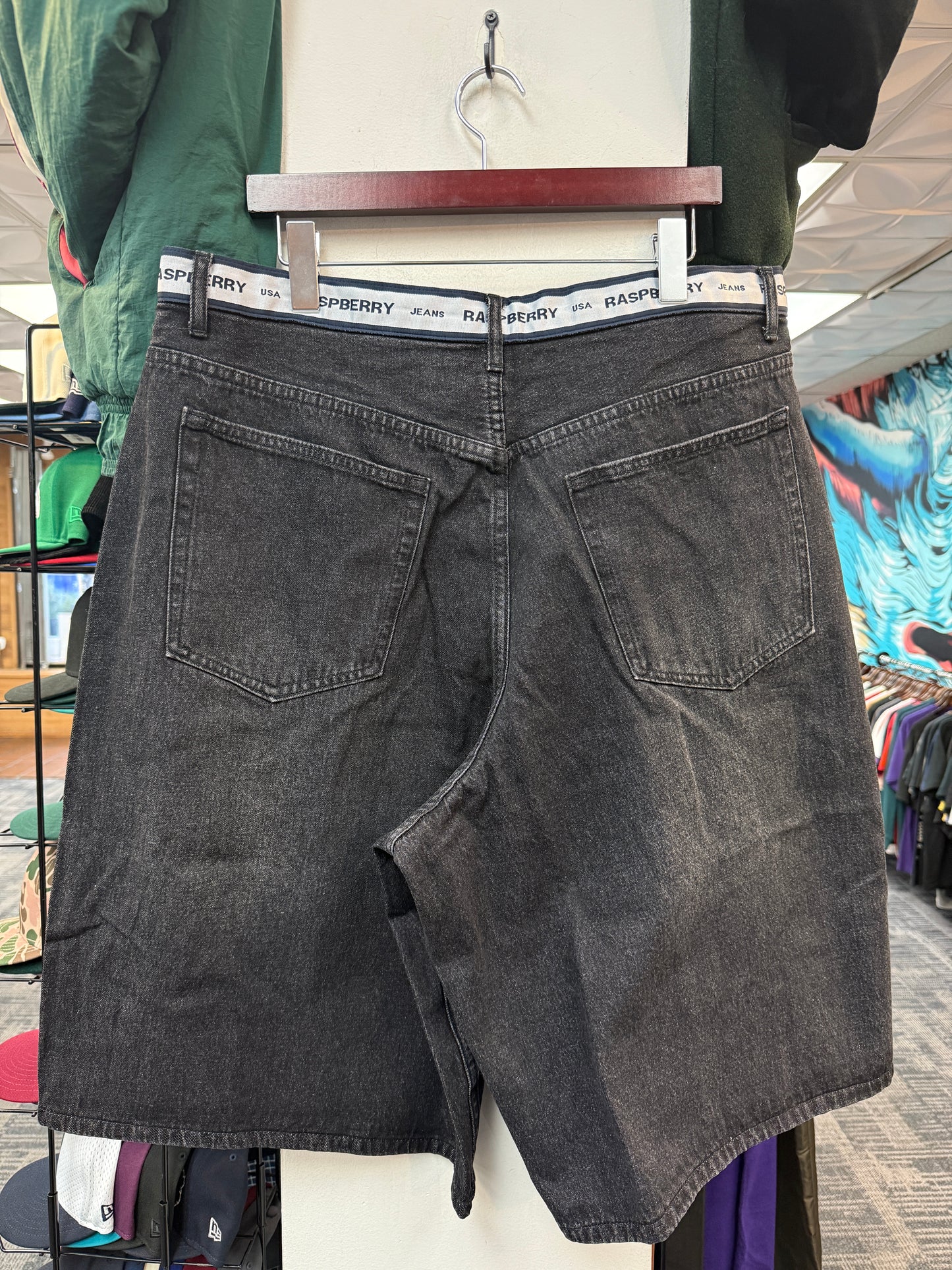 New GV Raspberry Hills Black Denim Shorts