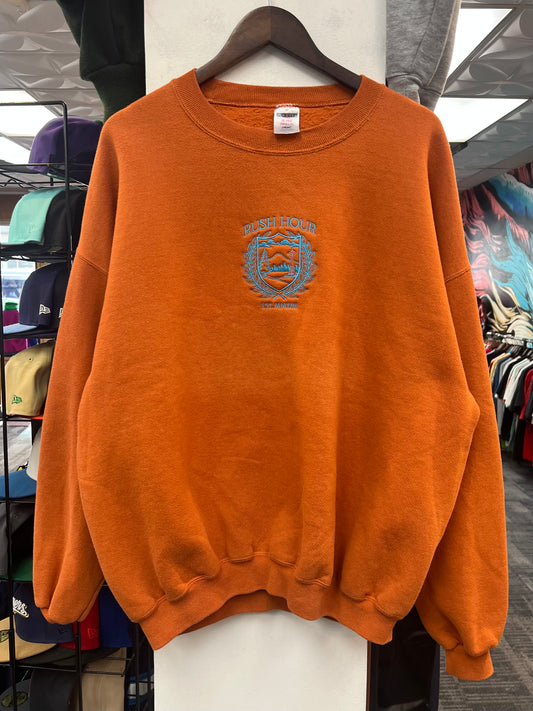 Rush Crest Crewneck Sweatshirt Orange/Blue