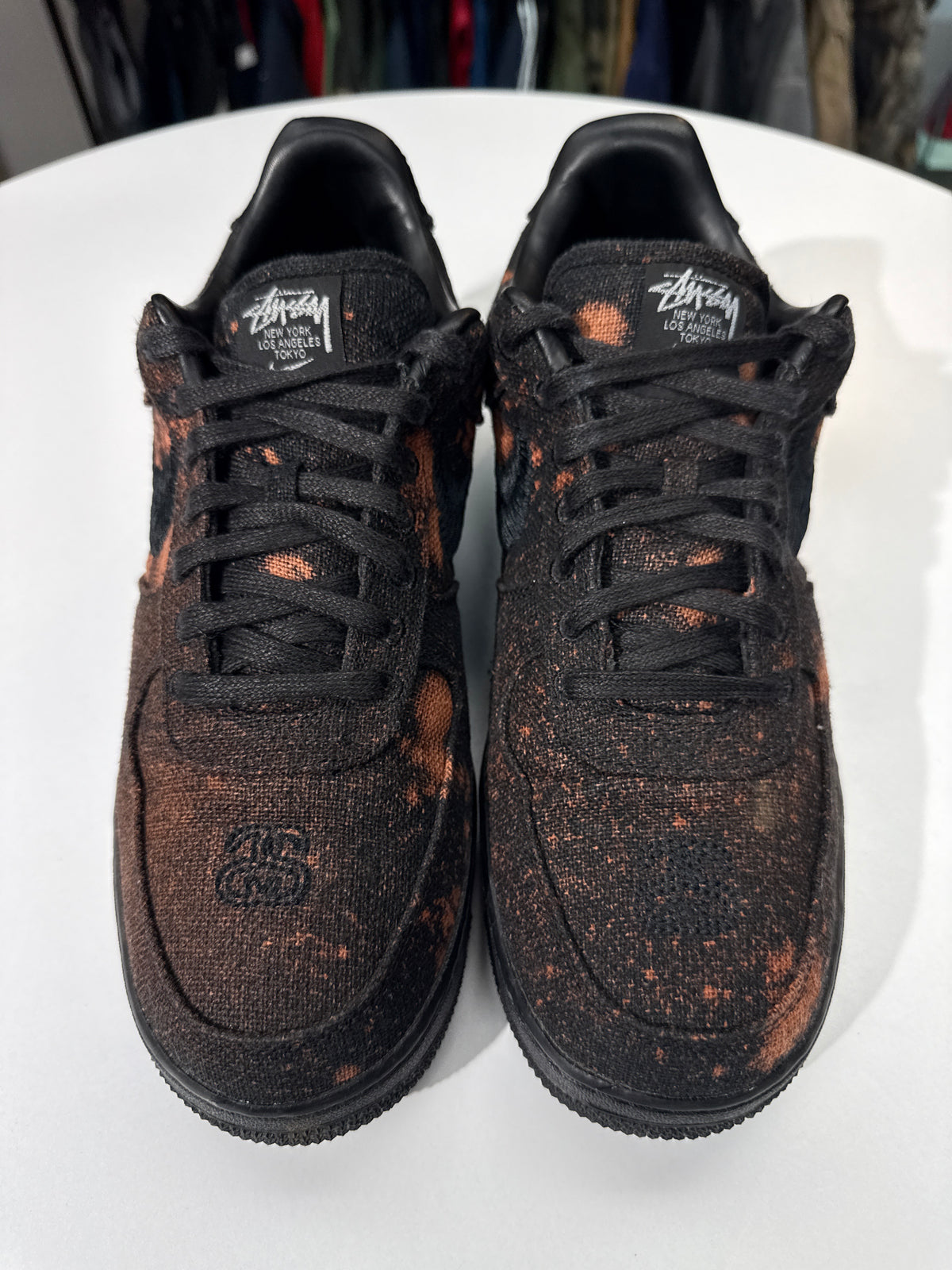 Preowned Nike x Stussy AF1 Dyed Black