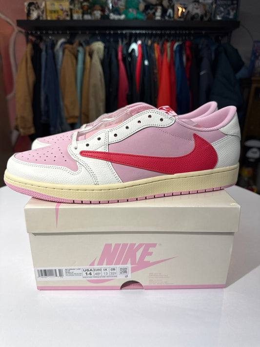New Jordan 1 Low Travis Scott Tropical Pink