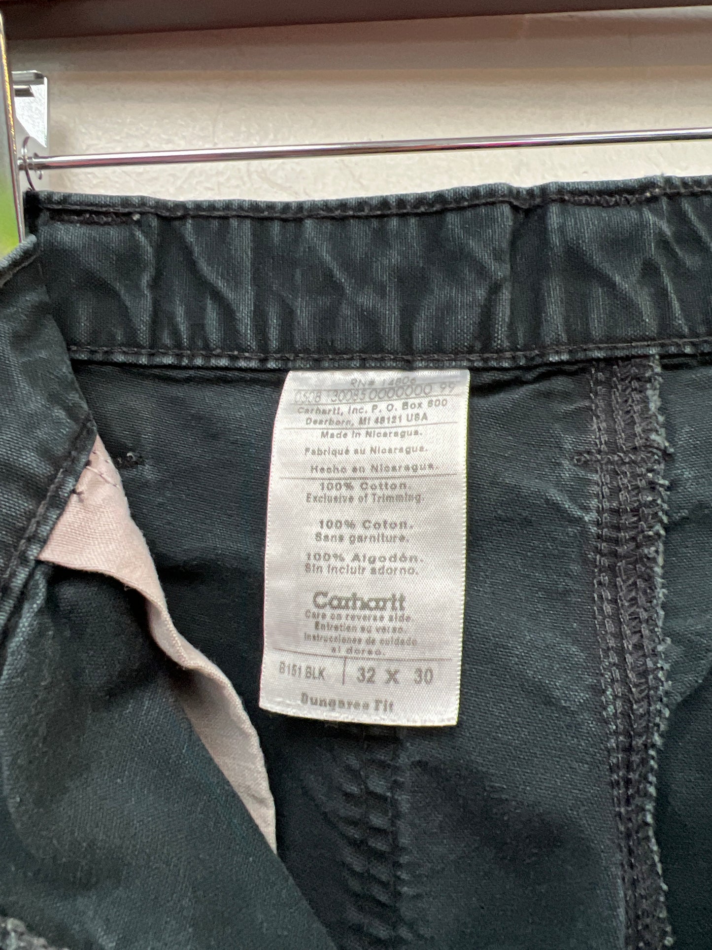 Carhartt Carpenter Dungaree Fit Pants Black