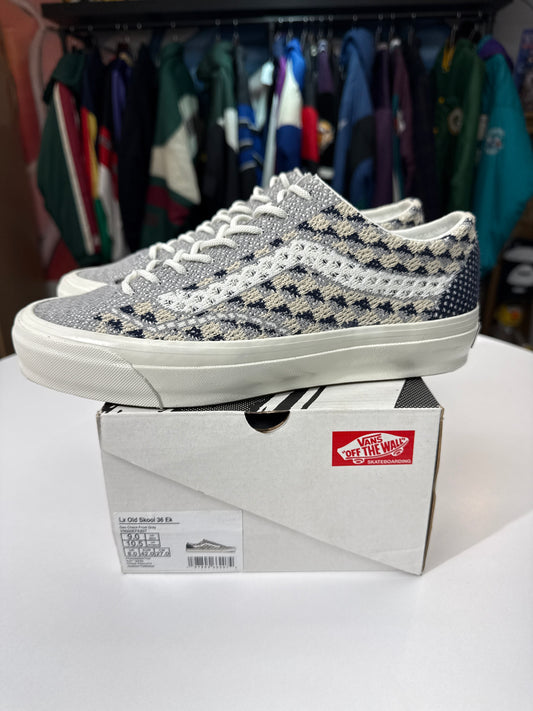 Preowned Vans Premium LX Old Skool 36 Geo Check Grey