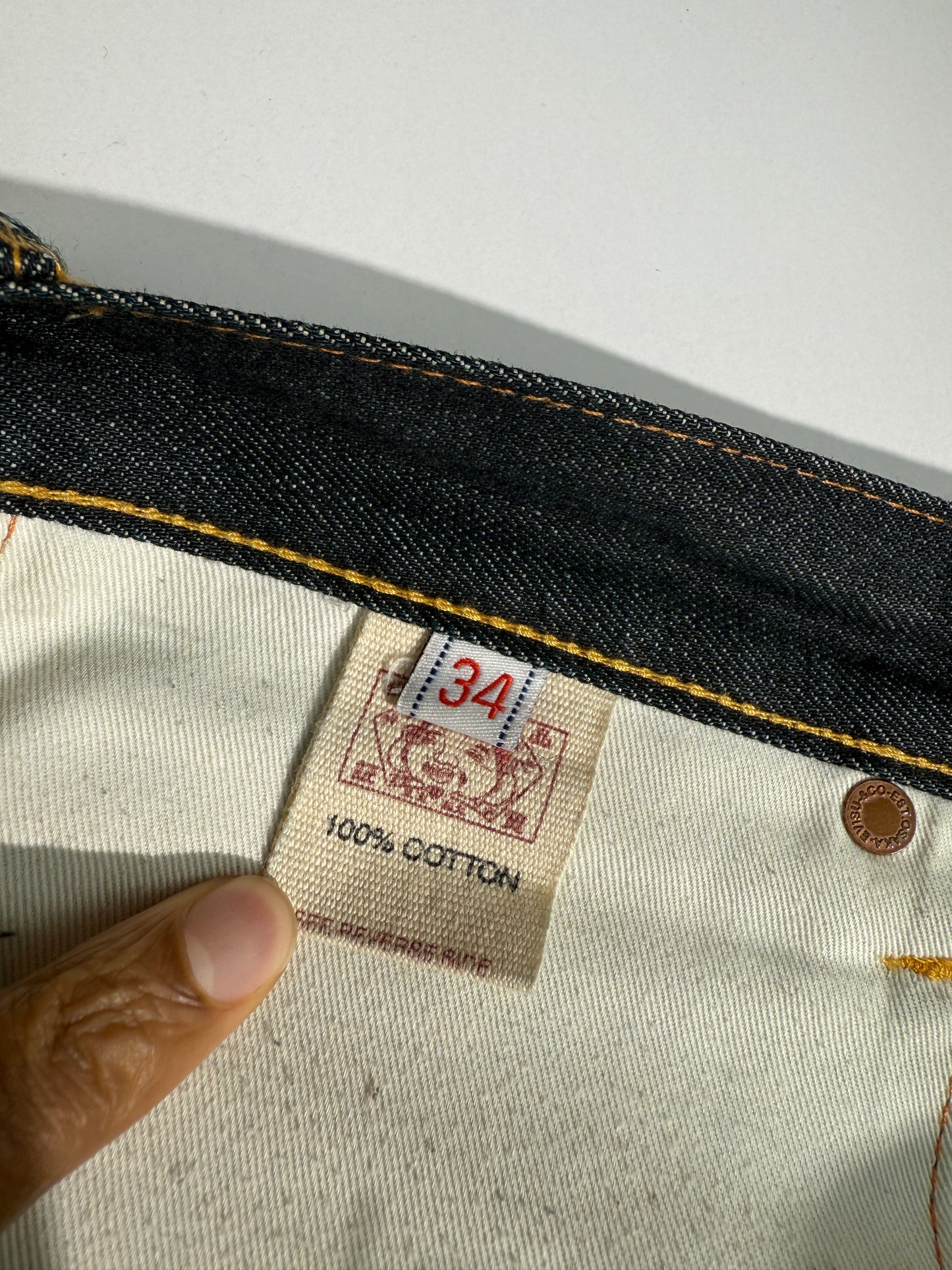 Vintage Raw Selvedge Evisu Jeans