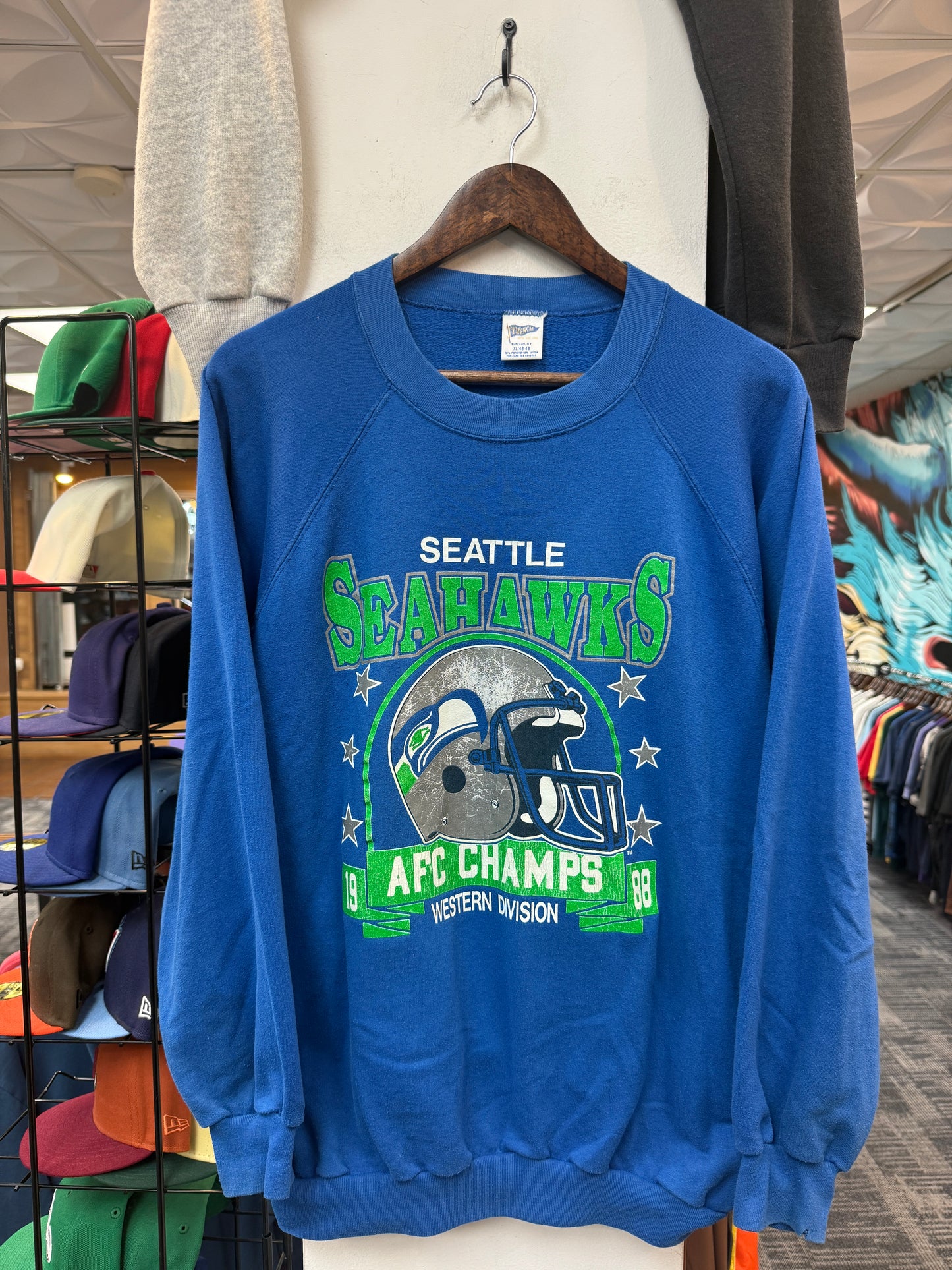 Vintage Seahawks AFC Champs Crewneck