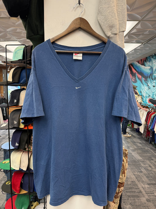 Vintage Nike Dark Blue V-Neck Tee
