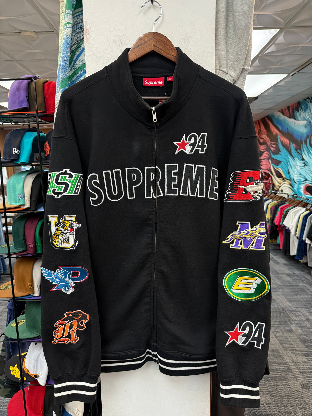 Supreme Mascots Zip Up Sweatshirt