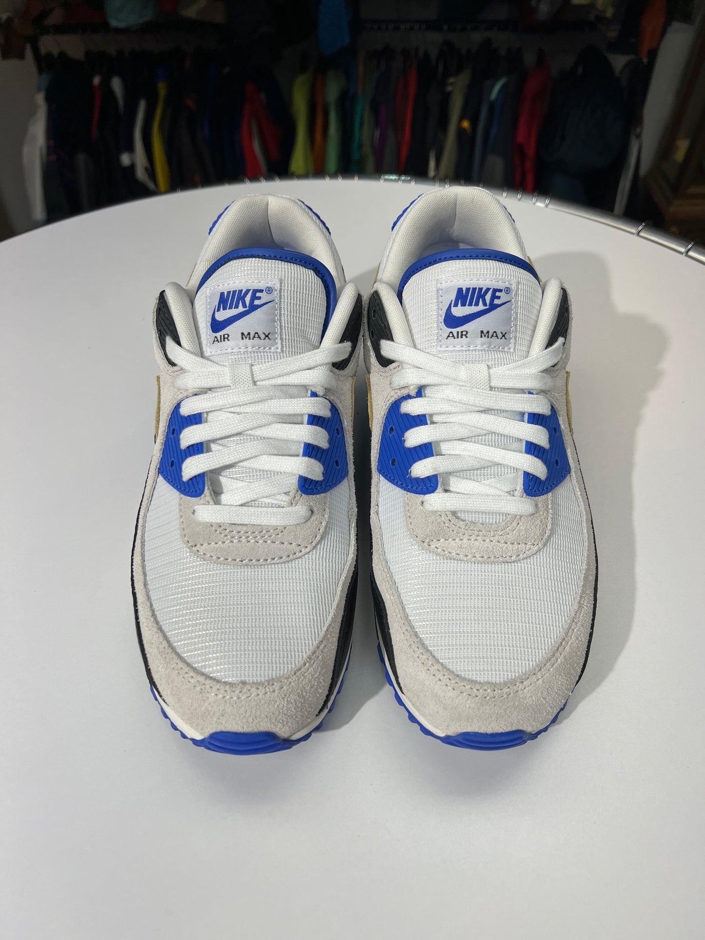 Preowned Nike Air Max 90 Khaki Racer Blue