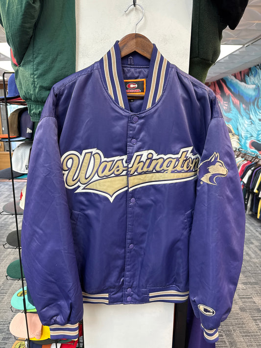 Vintage Colosseum UW Huskies Satin  Jacket