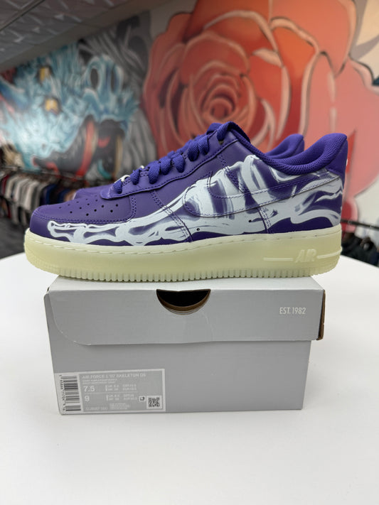 New Purple Skeleton AF1