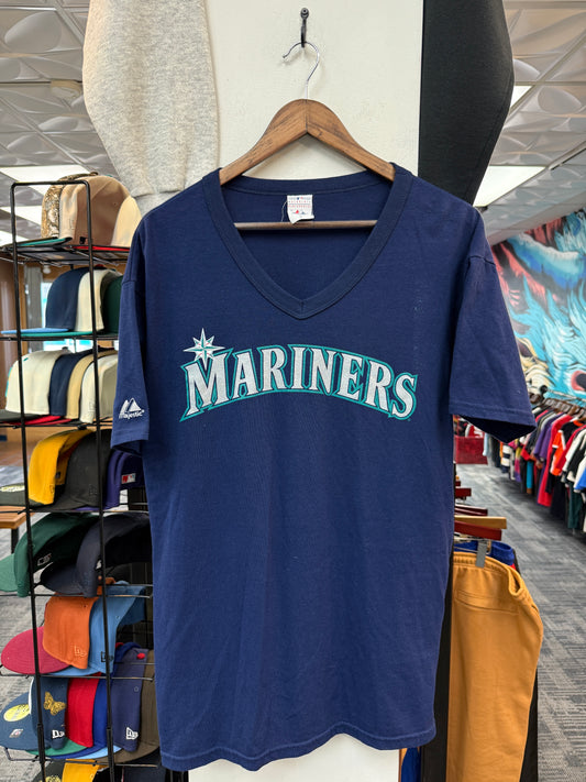 Vintage Mariners V Neck Tee