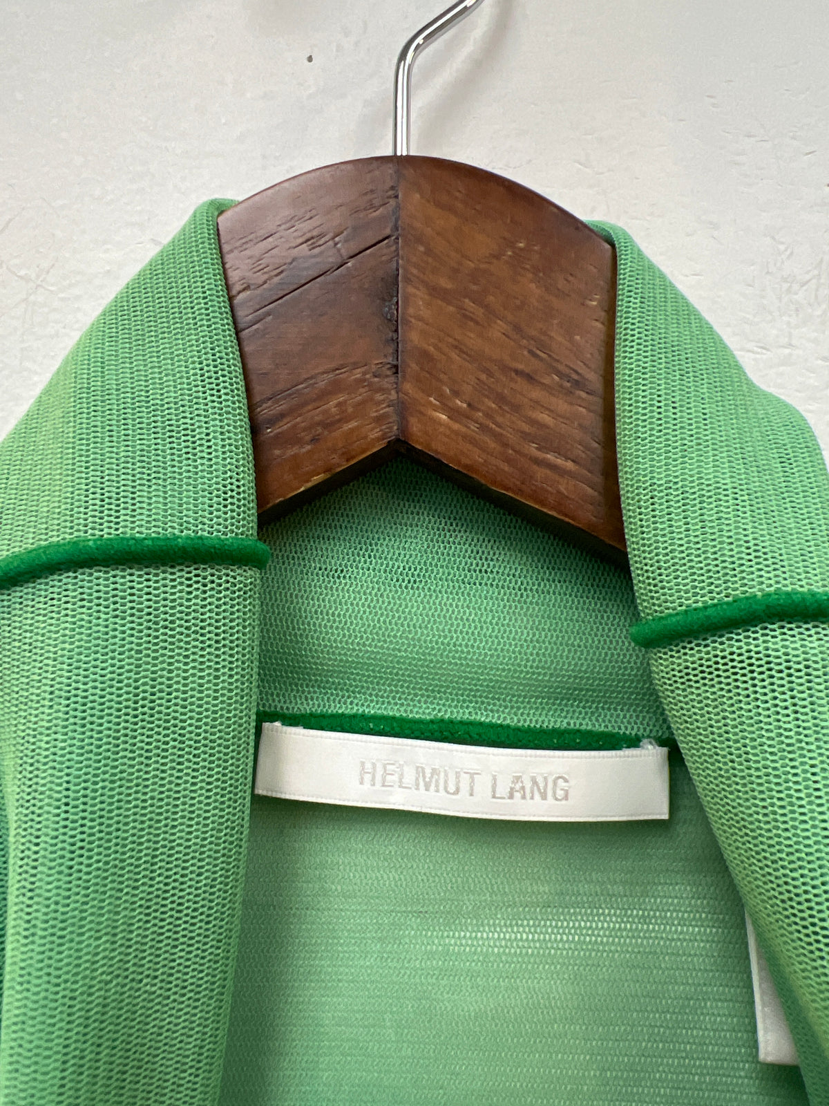 Helmut Lang Stretch-Tulle Turtleneck Top