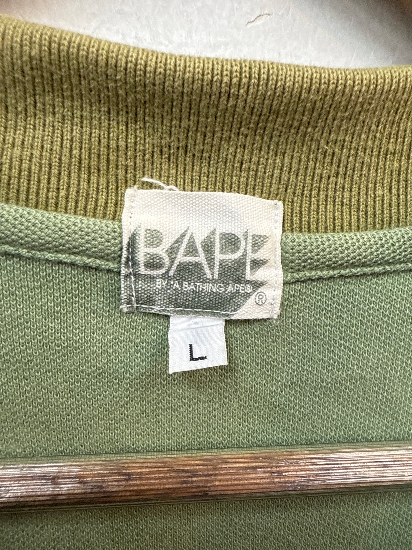 Bape Kaws Olive Camo Polo