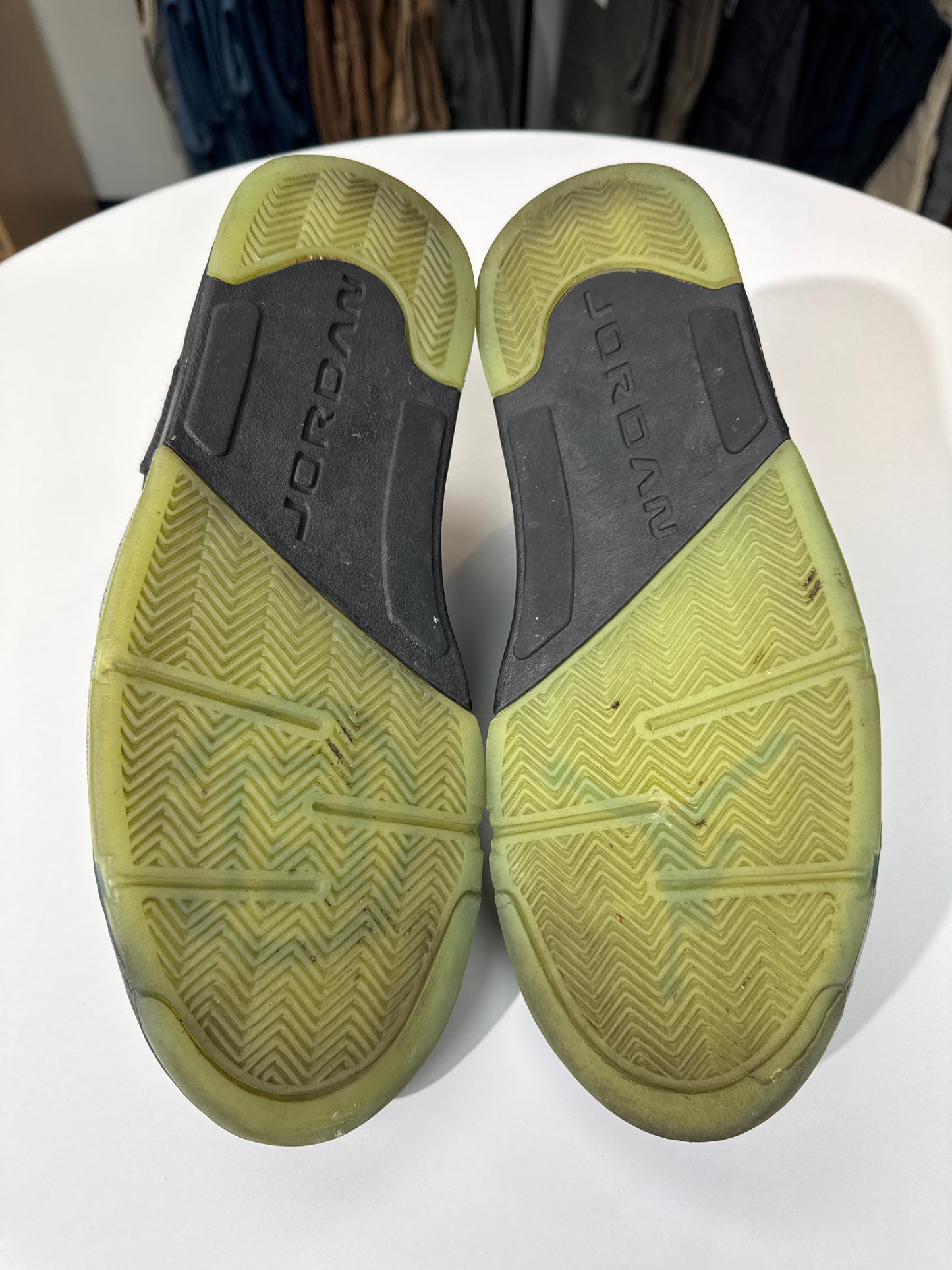 Preowned CLOT Jordan 5 Low Jade