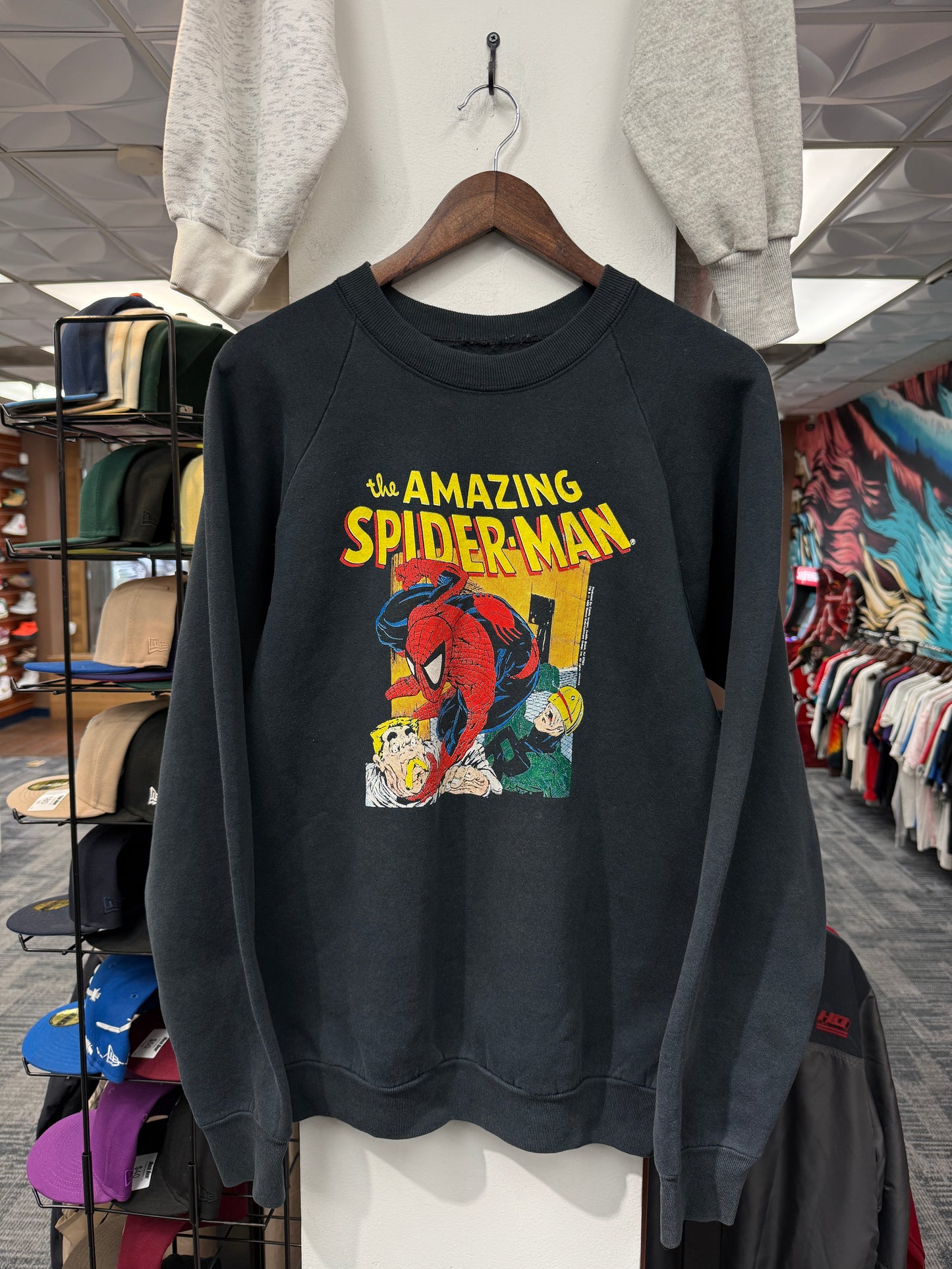 Vintage 1990 The Amazing Spider-Man Comic Crewneck