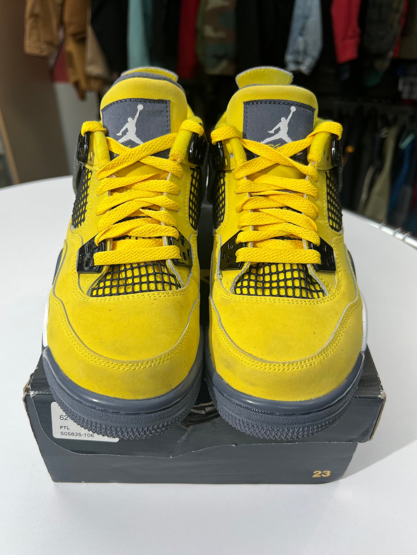 Preowned Jordan 4 Lightning