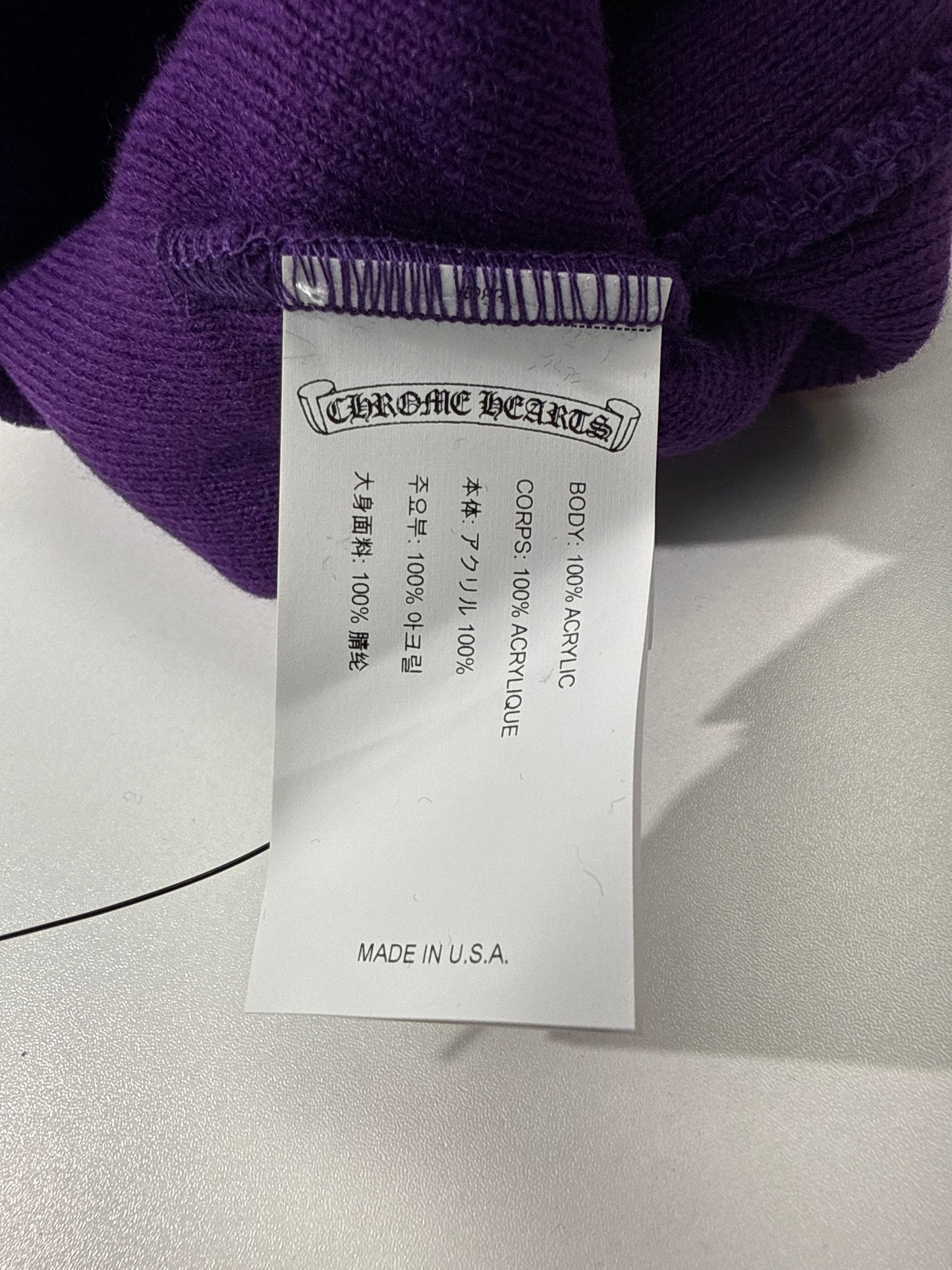 New Chrome Hearts Purple/Red Watch Cap