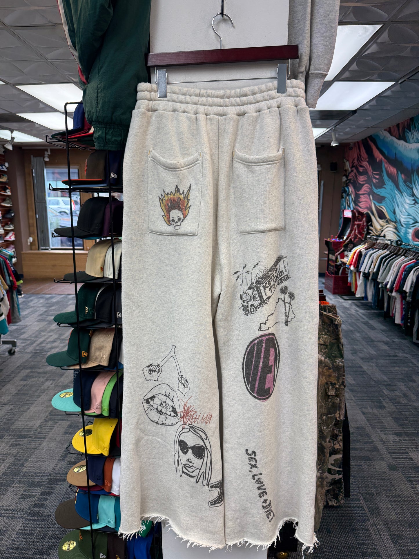 Diet Starts Monday Doodle Wide Leg Sweats