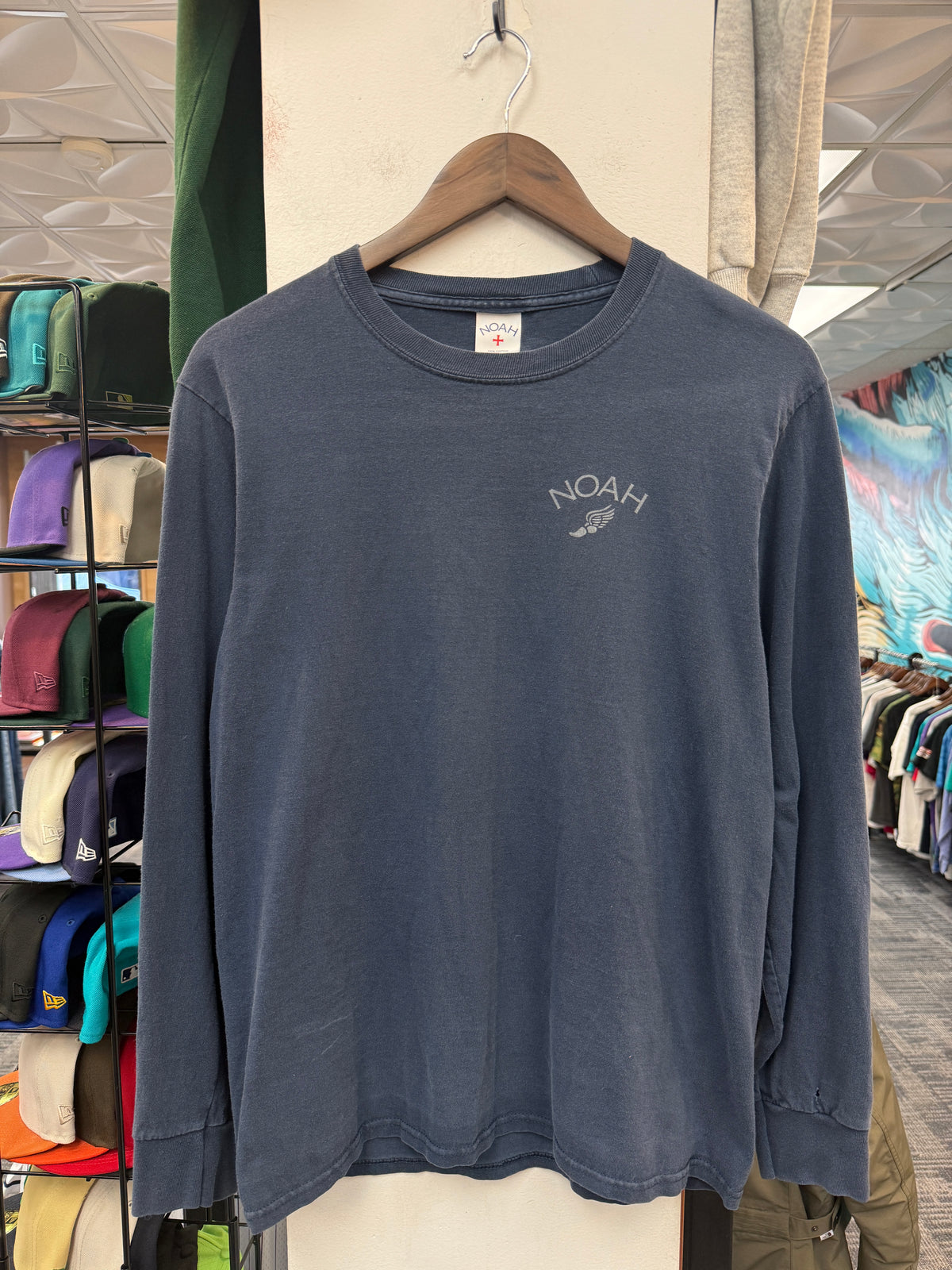 Noah Navy Longsleeve Tee