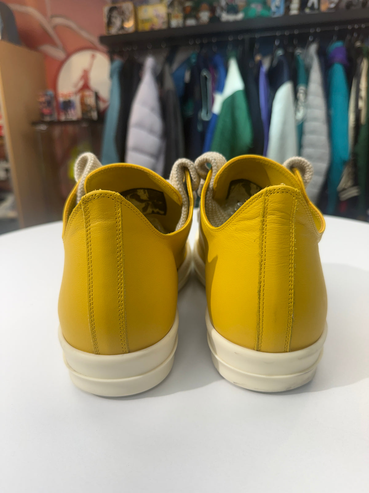 Preowned Lemon Jumbo Lace Low Rick Owens Porterville