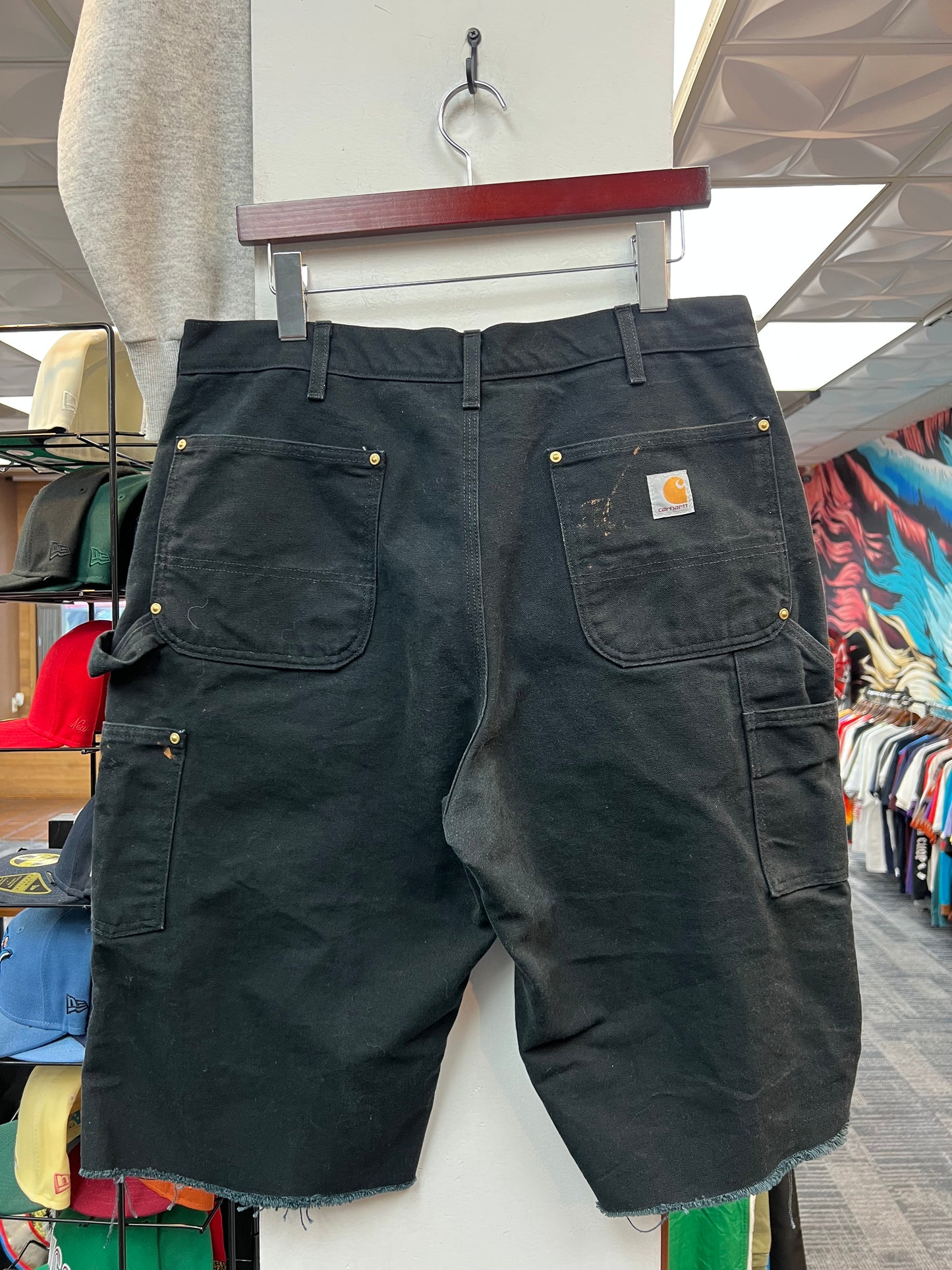 Carhartt Double Knee Black Shorts